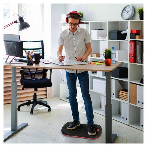 AFS-TEX® Active Anti-Microbial Exercise Wobble Balance Board - 35 x 50cm - Black