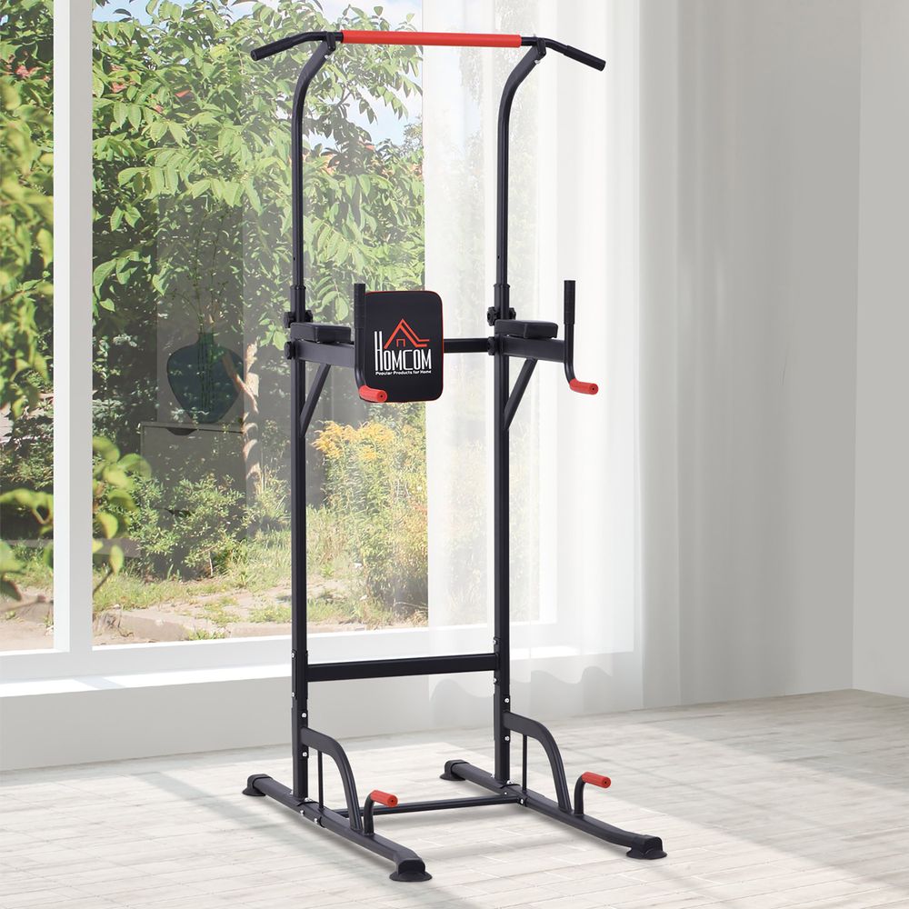Power Tower Station Pull Up Bar for Home Gym Workout Equipment HOMCOM