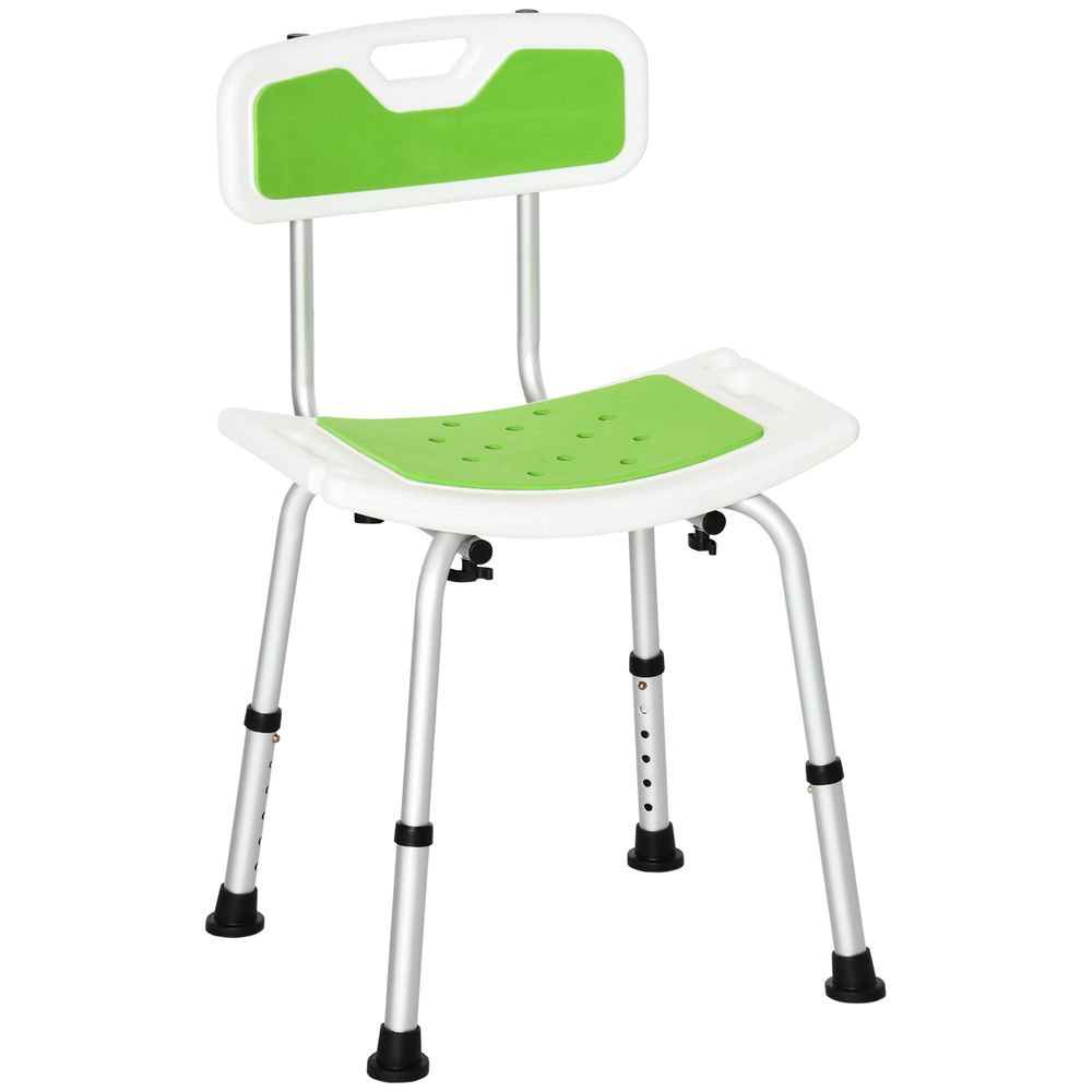 Shower Stool for the Elderly and Disabled, Adjustable Shower Stool HOMCOM
