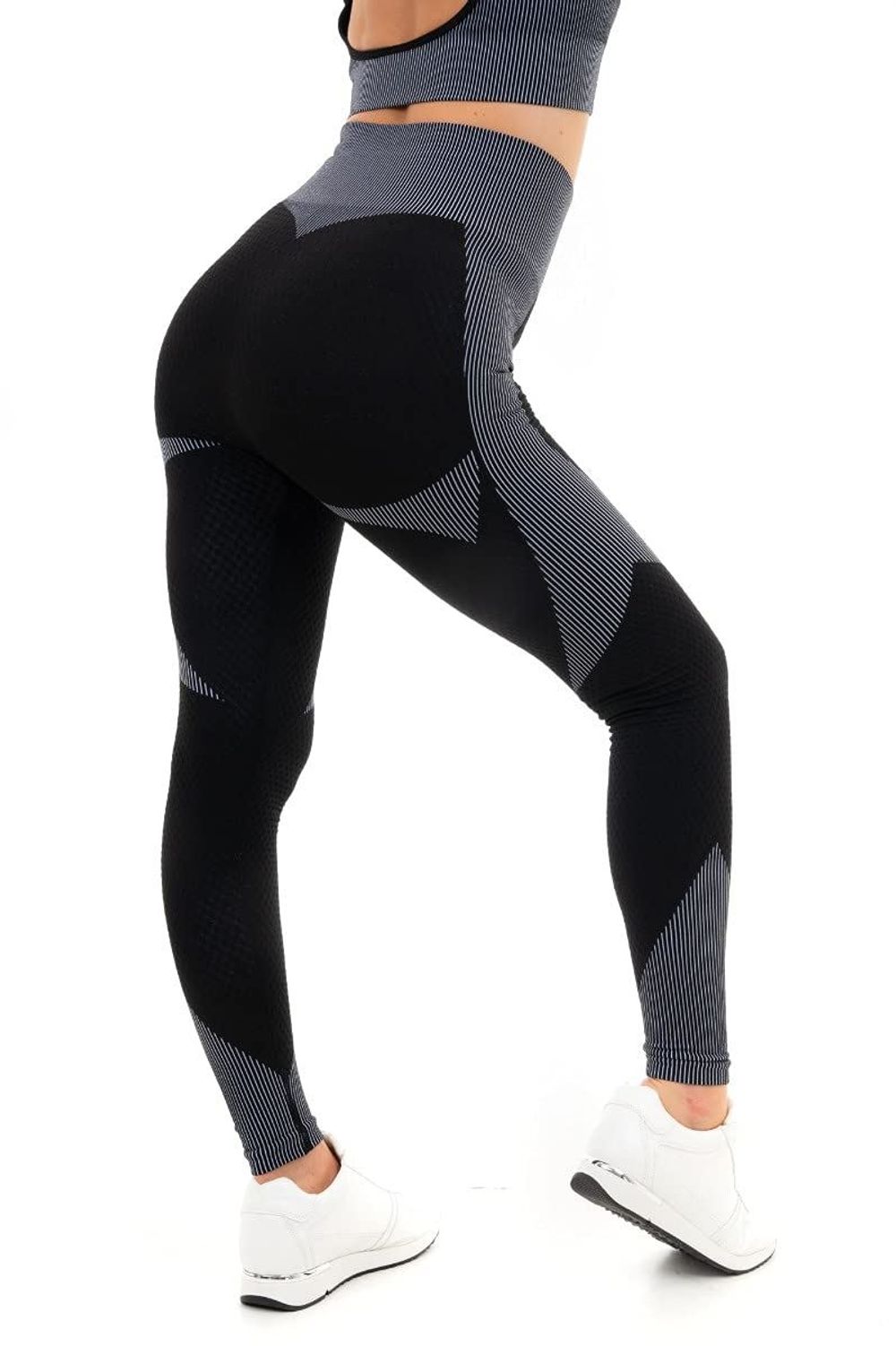 TEXTURED PANELLING WITH STRIPE LEGGINGS L