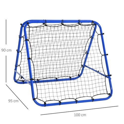 Rebounder Net Football Target Goal Training Adjustable Angles HOMCOM