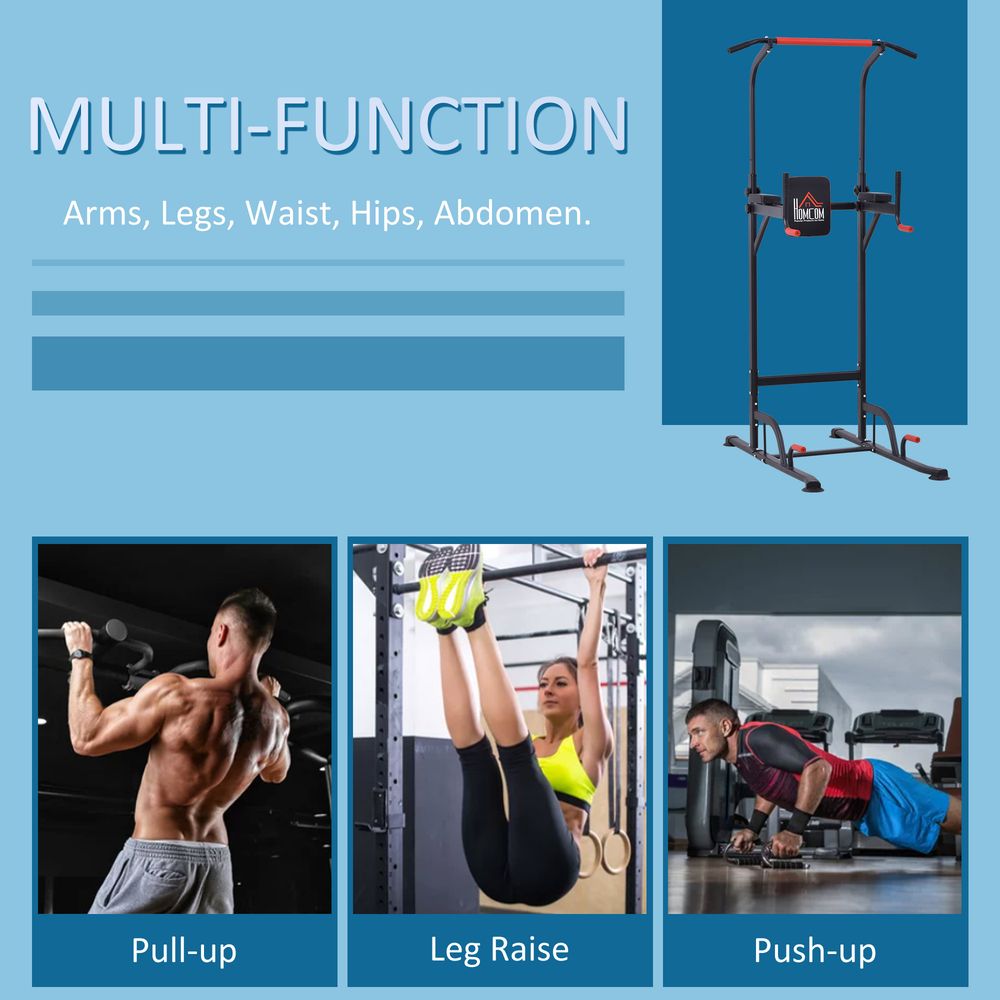 Power Tower Station Pull Up Bar for Home Gym Workout Equipment HOMCOM