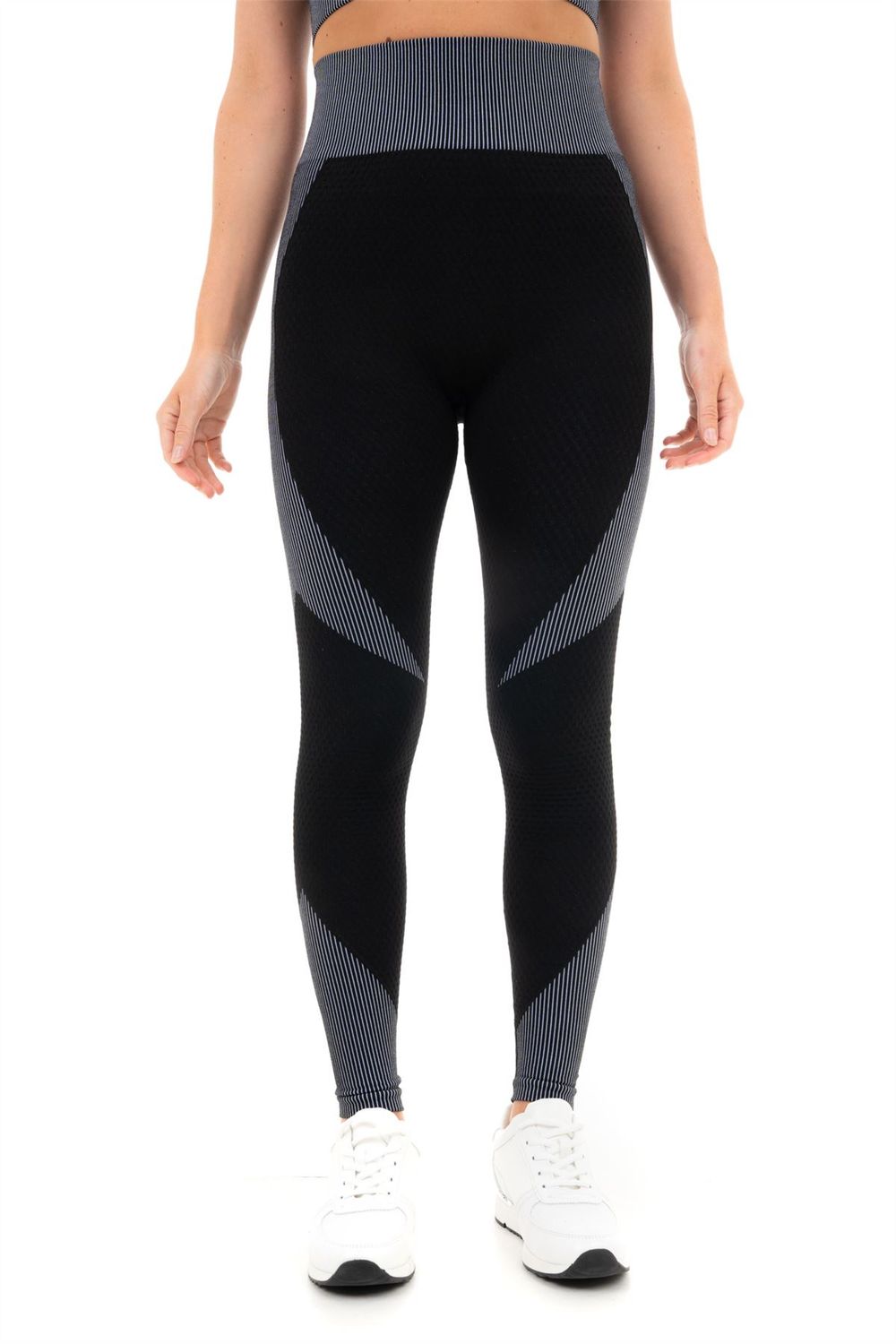 TEXTURED PANELLING WITH STRIPE LEGGINGS L