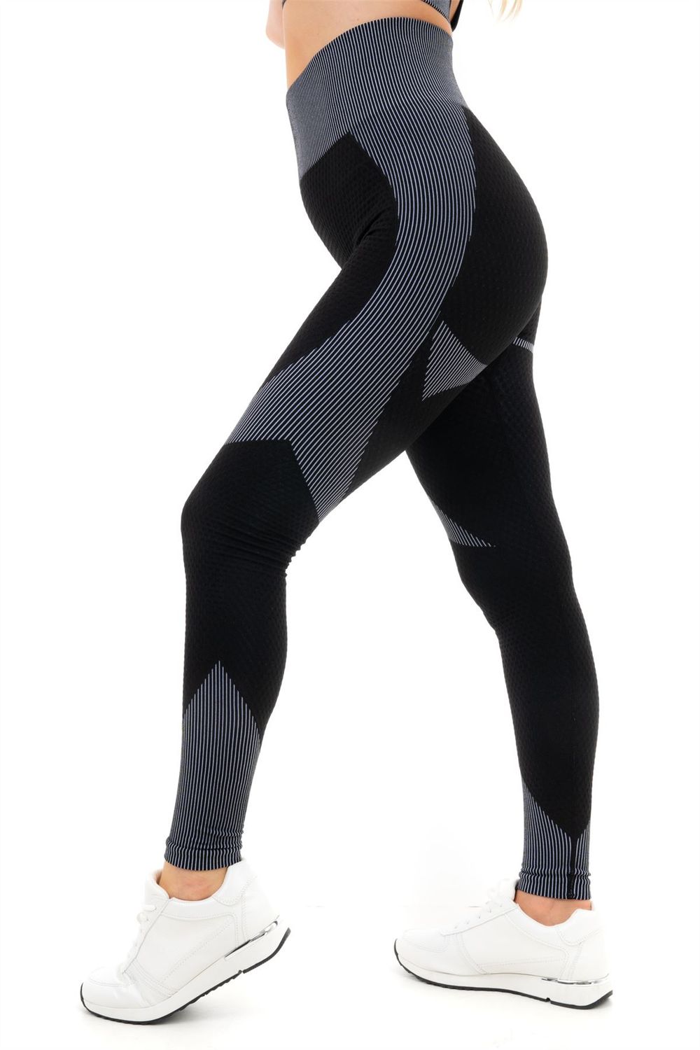 TEXTURED PANELLING WITH STRIPE LEGGINGS S