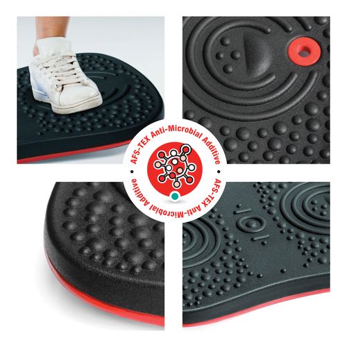 AFS-TEX® Active Anti-Microbial Exercise Wobble Balance Board - 35 x 50cm - Black
