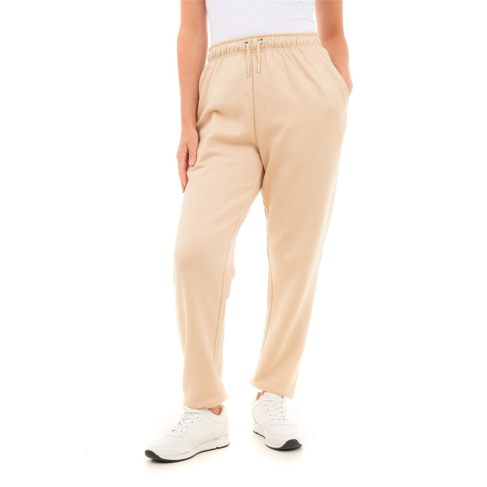 BASIC WOMENS CUFFED HEM JOGGER STONE XS