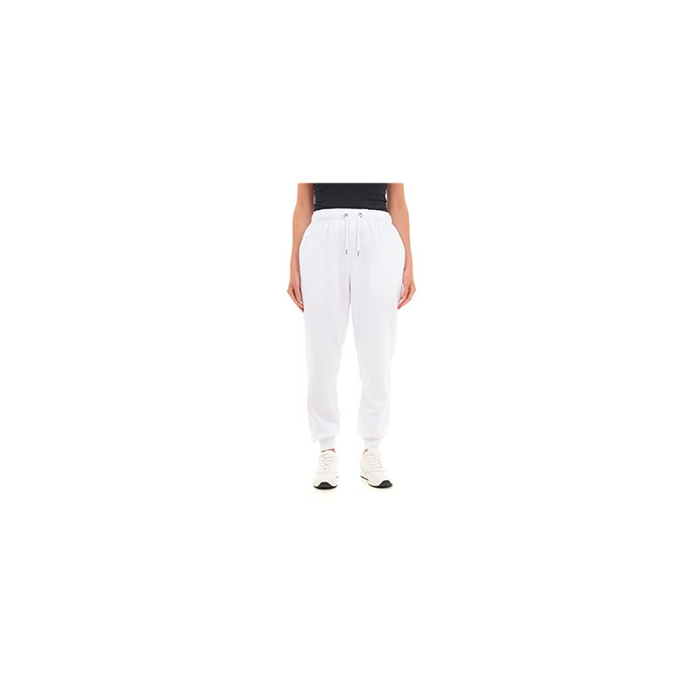 BASIC WOMENS CUFFED HEM JOGGER WHITE S