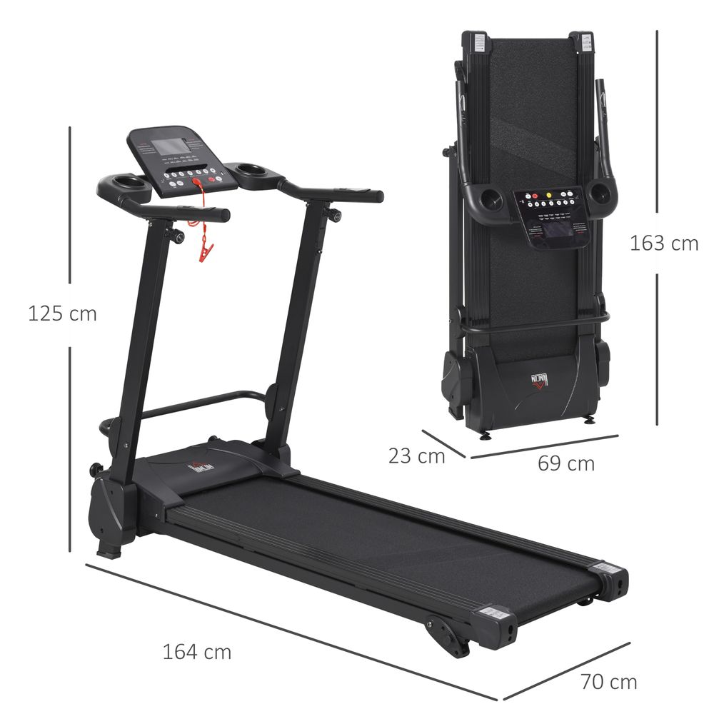 2.5HP Motorise Treadmill Machine MP3 & USB Player w/ 5 Preset Programs HOMCOM