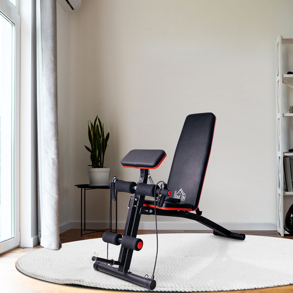Foldable Weight Training Bench 7 Incline Adjustable Workout