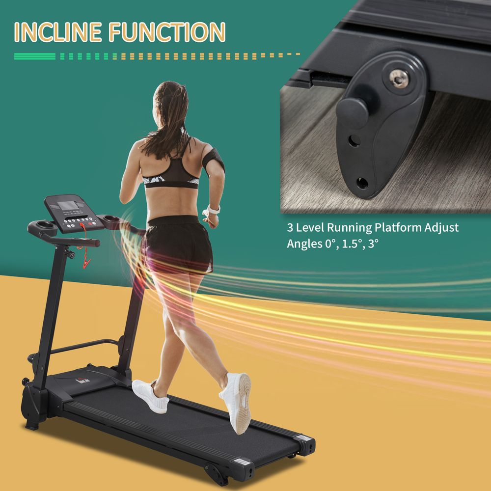 2.5HP Motorise Treadmill Machine MP3 & USB Player w/ 5 Preset Programs HOMCOM
