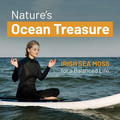 Irish Sea Moss Tablets High Strength 6000mg – Irish Sea Moss Supplement 120 Vegan Tablets High Potency