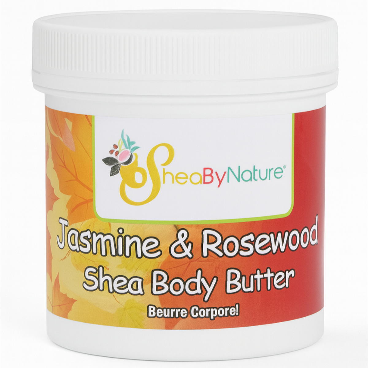Sheabynature's Jasmine & Rosewood Body Butter with Organic Unrefined Fairly-traded Shea Butter, Cocoa butter and Vitamin E 250g e