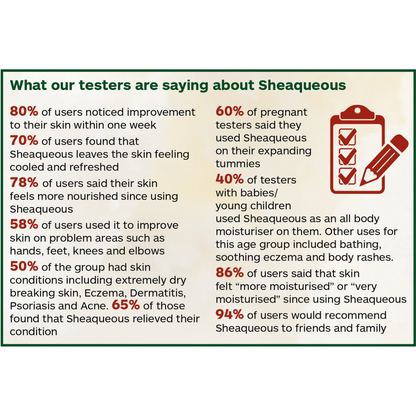 5 Pots of Sheaqueous Aqueous Cream with Organic Shea Butter, Almond Oil, cocoa butter, vitamin E. A natural aqueous cream for very dry skin, for Sensitive Skin, Children, Eczema prone skin , Use in Pregnancy for expanding tummy NO ADDED FRAGRANCE