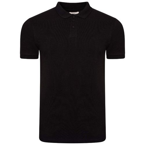 Mens Short Sleeve Polo Black - S