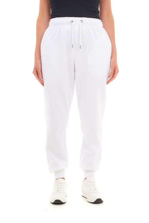 BASIC WOMENS CUFFED HEM JOGGER WHITE L