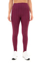 SOLID HONEYCOMB SEAMLESS LEGGINGS M BURGUNDY