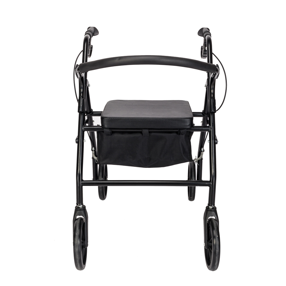 Steel Walker with Wheels Black