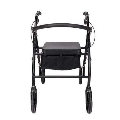 Steel Walker with Wheels Black