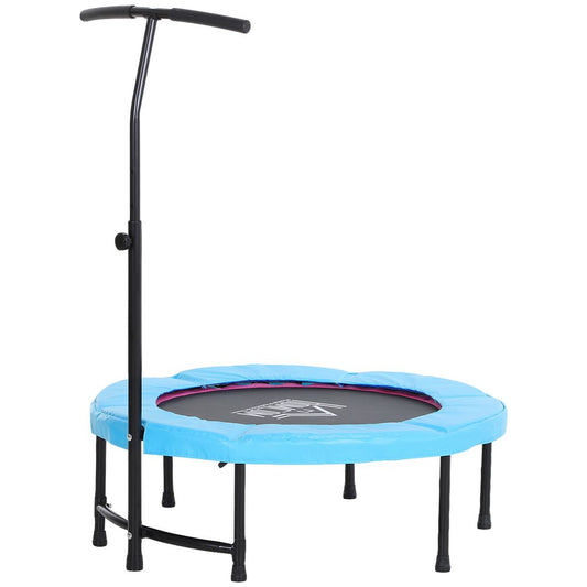 40'' Kids Mini Trampoline, Adult Rebounder Jumper w/ Handle Fitness HOMCOM