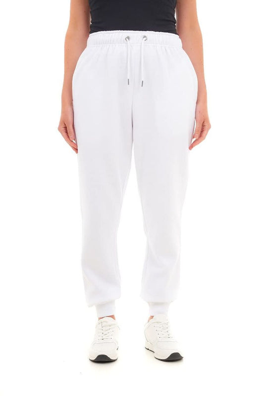 BASIC WOMENS CUFFED HEM JOGGER WHITE M