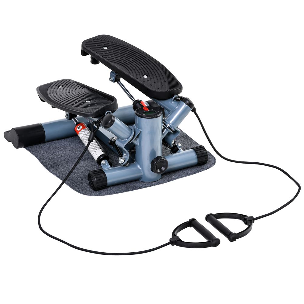 Mini Stepper Step Machine w/ Cushion Mat for Leg Arm Full Body Training HOMCOM