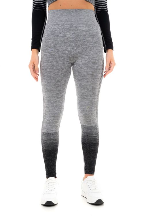 GRADIENT STRIPE SEAMLESS LEGGINGS GREY - S