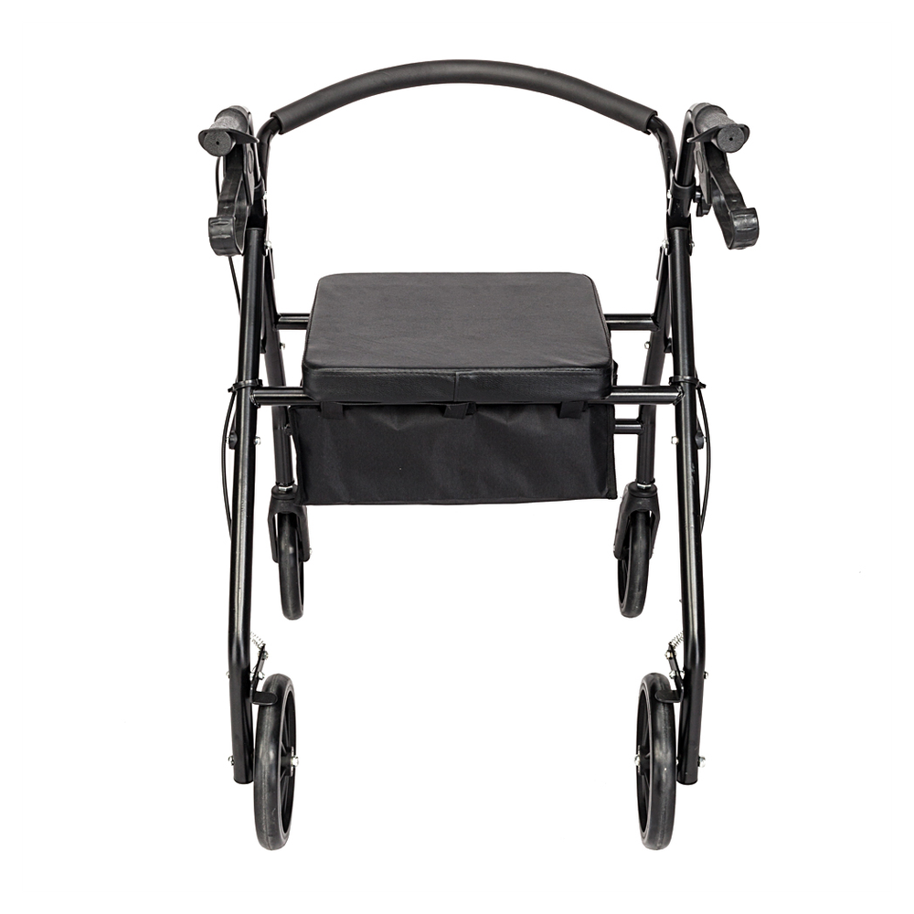 Steel Walker with Wheels Black