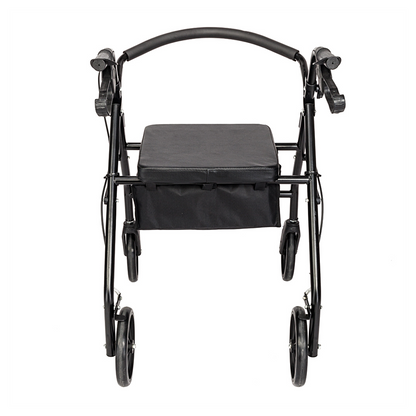 Steel Walker with Wheels Black