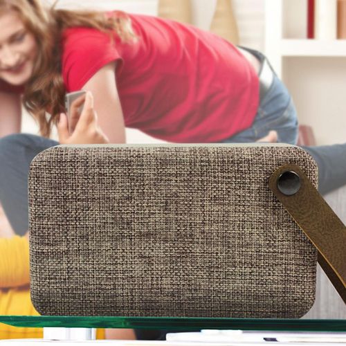 Soundz Fabric Bluetooth V4.1 Active Portable Speaker SZ250 & SZ300[SZ300 - Brown]