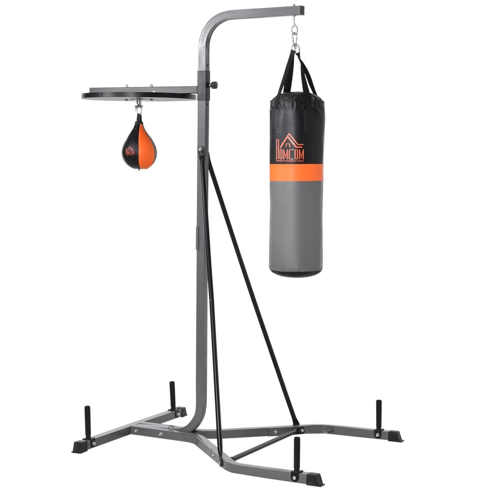 Punchbag & Speedball Boxing Station Frame Freestanding Training Home HOMCOM