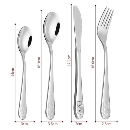 Vinsani 4pcs Jungle Kids Cutlery Set 0010002